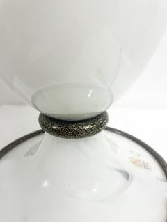  Barovier Toso Mid Century Modern White Murano Glass Table Lamp by Barovier Toso - 2786933