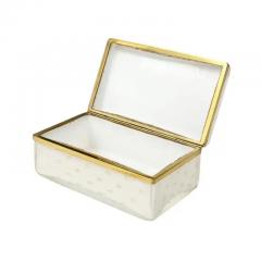  Barovier Toso Murano Barovier Toso Glass Box Gold Brass Hinged  - 3309639