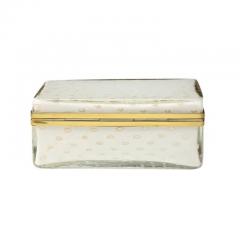  Barovier Toso Murano Barovier Toso Glass Box Gold Brass Hinged  - 3309641