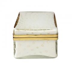  Barovier Toso Murano Barovier Toso Glass Box Gold Brass Hinged  - 3309654