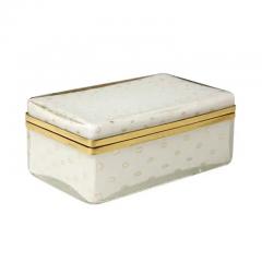  Barovier Toso Murano Barovier Toso Glass Box Gold Brass Hinged  - 3309655