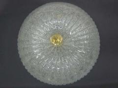  Barovier Toso Murano Glass Flush Mount Fixture Attributed to Barovier - 1780776