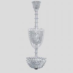  Barovier Toso Murano clear glass Rostrato Pendant by Barovier and Toso pendant - 4585796