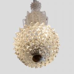  Barovier Toso Murano clear glass Rostrato Pendant by Barovier and Toso pendant - 4585799