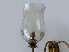  Barovier Toso Murano wall sconces by Barovier in glass and brass Italy ciorca 1950s - 4562673
