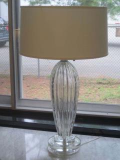  Barovier Toso Pair Mid Century Modern Style Murano Venetian Glass Table Lamps Attr Barovier - 1830738