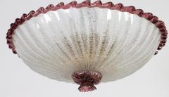  Barovier Toso Pair of Italian Murano Glass Ceiling Light by Barovier Toso 1950 - 3943480