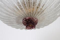  Barovier Toso Pair of Italian Murano Glass Ceiling Light by Barovier Toso 1950 - 3943484