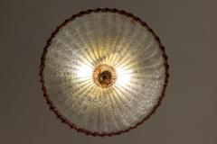  Barovier Toso Pair of Italian Murano Glass Ceiling Light by Barovier Toso 1950 - 3943487