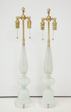  Barovier Toso Pair of Large Barovier Toso Murano Glass Lamps  - 1111754