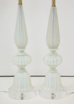  Barovier Toso Pair of Large Barovier Toso Murano Glass Lamps  - 1111759