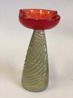  Barovier Toso Pair of Mid Century Modern Murano Venetian Glass Candlestick or Candelabra - 1830018