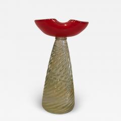  Barovier Toso Pair of Mid Century Modern Murano Venetian Glass Candlestick or Candelabra - 1832940