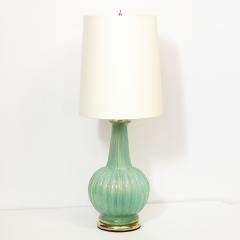  Barovier Toso Pair of Midcentury Channeled Table Lamps with Brass Detailing Barovier e Toso - 1648955
