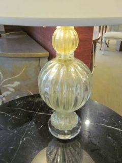  Barovier Toso Pair of Murano Venetian Glass Table Lamps Attributed to Barovier e Toso - 1736716