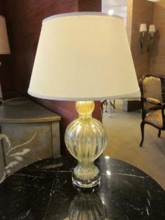  Barovier Toso Pair of Murano Venetian Glass Table Lamps Attributed to Barovier e Toso - 1736719