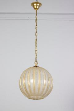 Barovier Toso Pair of Rare Murano Glass and Brass Pendants by Barovier Toso 1970 - 3680183