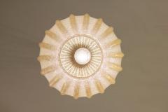  Barovier Toso Pair of Rare Murano Glass and Brass Pendants by Barovier Toso 1970 - 3680202