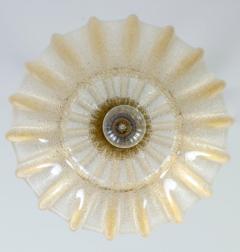  Barovier Toso Pair of Rare Murano Glass and Brass Pendants by Barovier Toso 1970 - 3680203