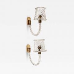  Barovier Toso Pair of vintage sconces by Barovier and Toso - 4306889
