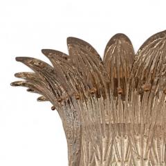  Barovier Toso Palmette Barovier Toso Transparent Murano Glass Ceiling Light - 4224703