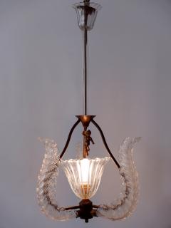  Barovier Toso Rare Mid Century Modern Chandelier or Pendant Lamp Putti by Barovier Toso - 2624423
