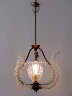  Barovier Toso Rare Mid Century Modern Chandelier or Pendant Lamp Putti by Barovier Toso - 2624424