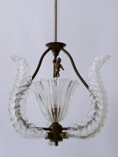  Barovier Toso Rare Mid Century Modern Chandelier or Pendant Lamp Putti by Barovier Toso - 2624425