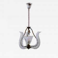  Barovier Toso Rare Mid Century Modern Chandelier or Pendant Lamp Putti by Barovier Toso - 2632014