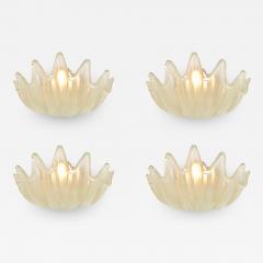  Barovier Toso Rare Set of Four Clam Shell Sconces - 1607278