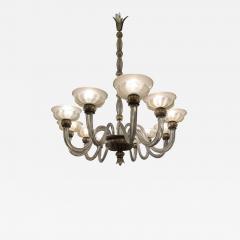  Barovier Toso Rare oval chandelier in Murano glass Italy circa 1940 - 1491361