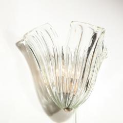  Barovier Toso Set of Four Mid Century Translucent Stylized Anemone Sconces by Barovier e Toso - 2005005