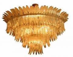  Barovier Toso Spectacular Palmette Chandelier by Barovier Toso Murano 1960s - 636478