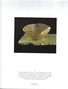 Barovier Toso Turquoise Glass Bowl in Graffito Lattimo with Gold Inclusions by Barovier Toso - 4565666