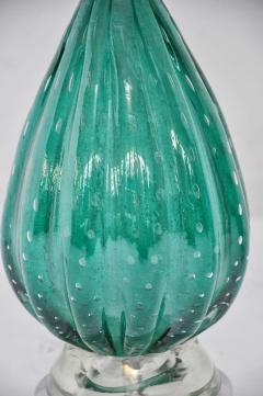  Barovier Toso Turquoise Murano Glass Lamps by Barovier - 427696