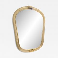  Barovier Toso Venetian Torciglione Torchon Murano Glass Wall Mirror in Barovier Style - 4306077