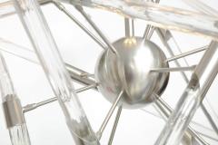  Barry Entner Barry Entner Tangent Glass and Metal Chandelier 2016 - 3525834