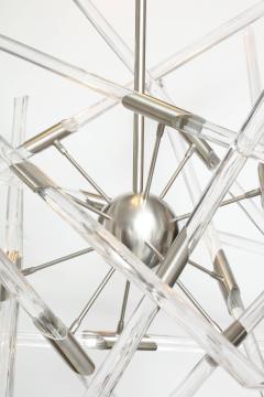  Barry Entner Barry Entner Tangent Glass and Metal Chandelier 2016 - 3525837