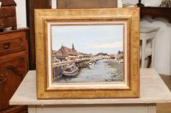  Barth l my Toguo French Framed Oil Painting Depicting the Harbor of Trouville Signed Barth l my - 3498305
