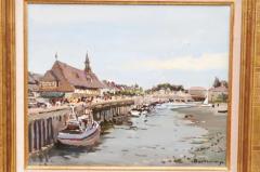  Barth l my Toguo French Framed Oil Painting Depicting the Harbor of Trouville Signed Barth l my - 3498307