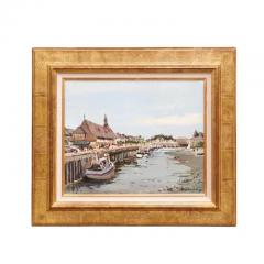  Barth l my Toguo French Framed Oil Painting Depicting the Harbor of Trouville Signed Barth l my - 3498309