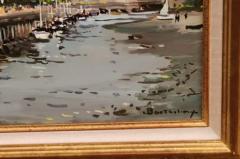  Barth l my Toguo French Framed Oil Painting Depicting the Harbor of Trouville Signed Barth l my - 3498347