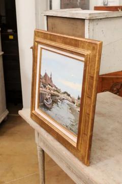  Barth l my Toguo French Framed Oil Painting Depicting the Harbor of Trouville Signed Barth l my - 3498350