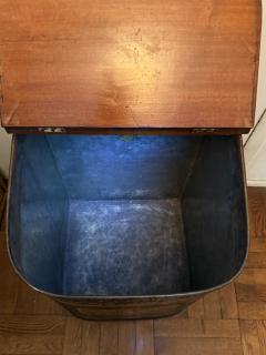  Bartlett Son Bristol 19TH CENTURY BRITISH TOILE WOOD TEA BIN - 4403845