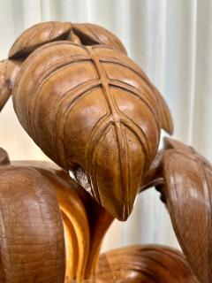  Bartolozzi Maioli Extraordinary Rhubarb Leaf Sculpture Lamp by Bartolozzi Maioli - 4641510