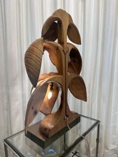  Bartolozzi Maioli Extraordinary Rhubarb Leaf Sculpture Lamp by Bartolozzi Maioli - 4641558