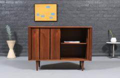  Barzilay Furniture Manufacturing California Modernist Tambour Door Walnut Credenza by Barzilay - 4544522