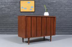  Barzilay Furniture Manufacturing California Modernist Walnut Tambour Door Credenza by Barzilay - 4560784