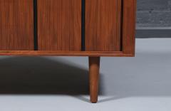  Barzilay Furniture Manufacturing California Modernist Walnut Tambour Door Credenza by Barzilay - 4560790