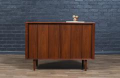  Barzilay Furniture Manufacturing Californian Modern Tambour Door Walnut Credenza by Barzilay - 4396044